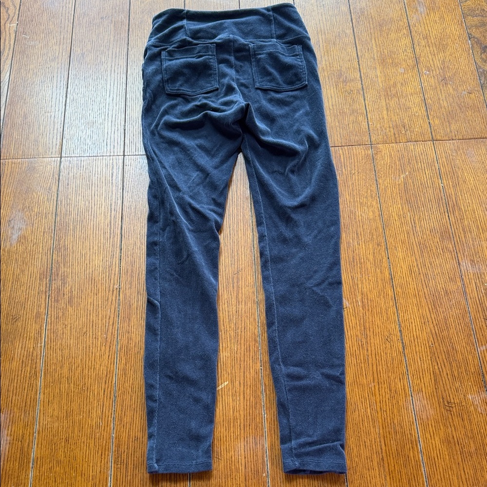 Athleta Blue Metro Cord Velvet Leggings